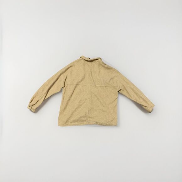 HYFVE Oversized Sherpa Shacket Jacket Large Cream Fuzzy Teddy Button Up Fall - Picture 4 of 4